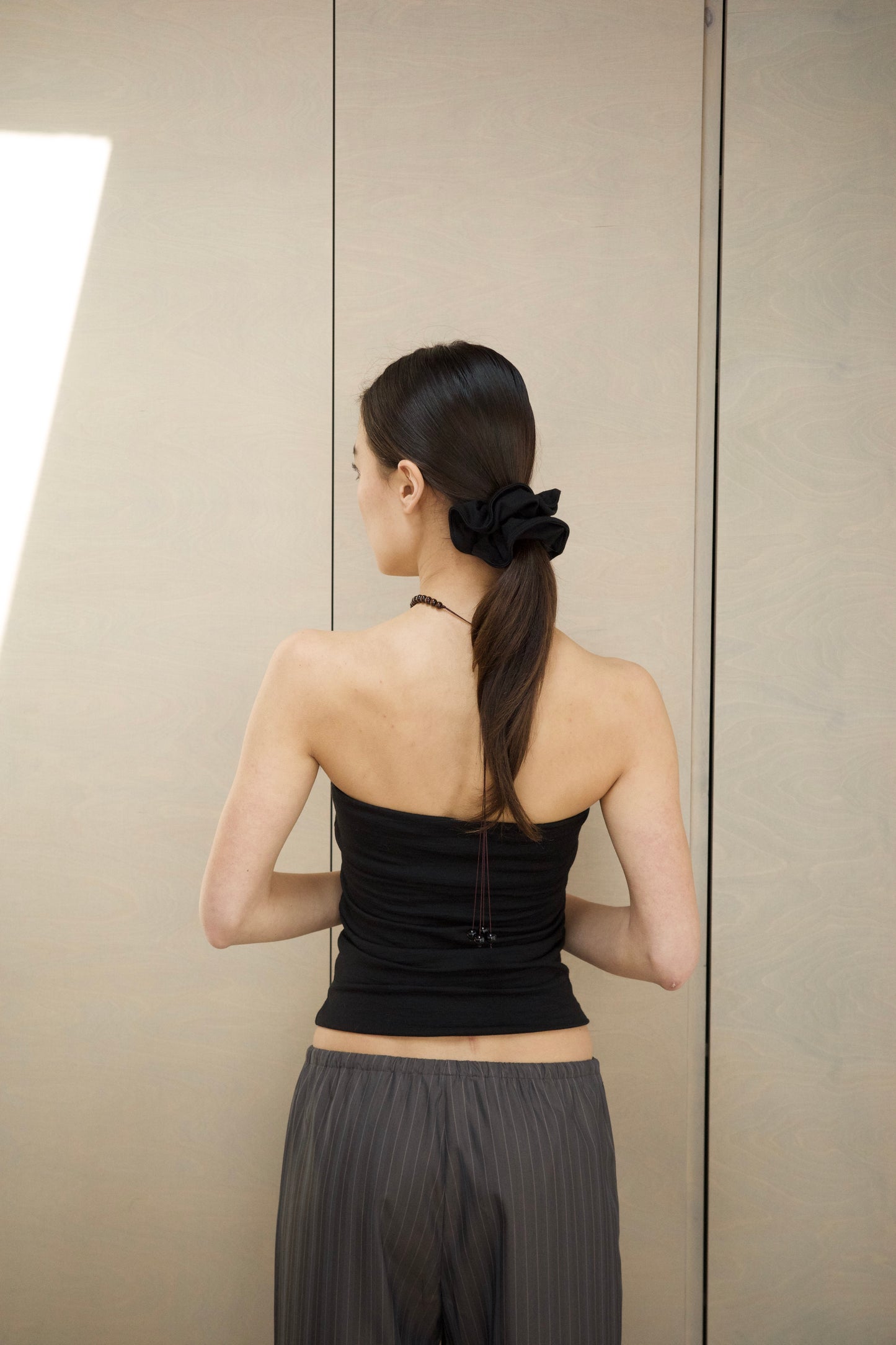 Merino Scrunchie — Black