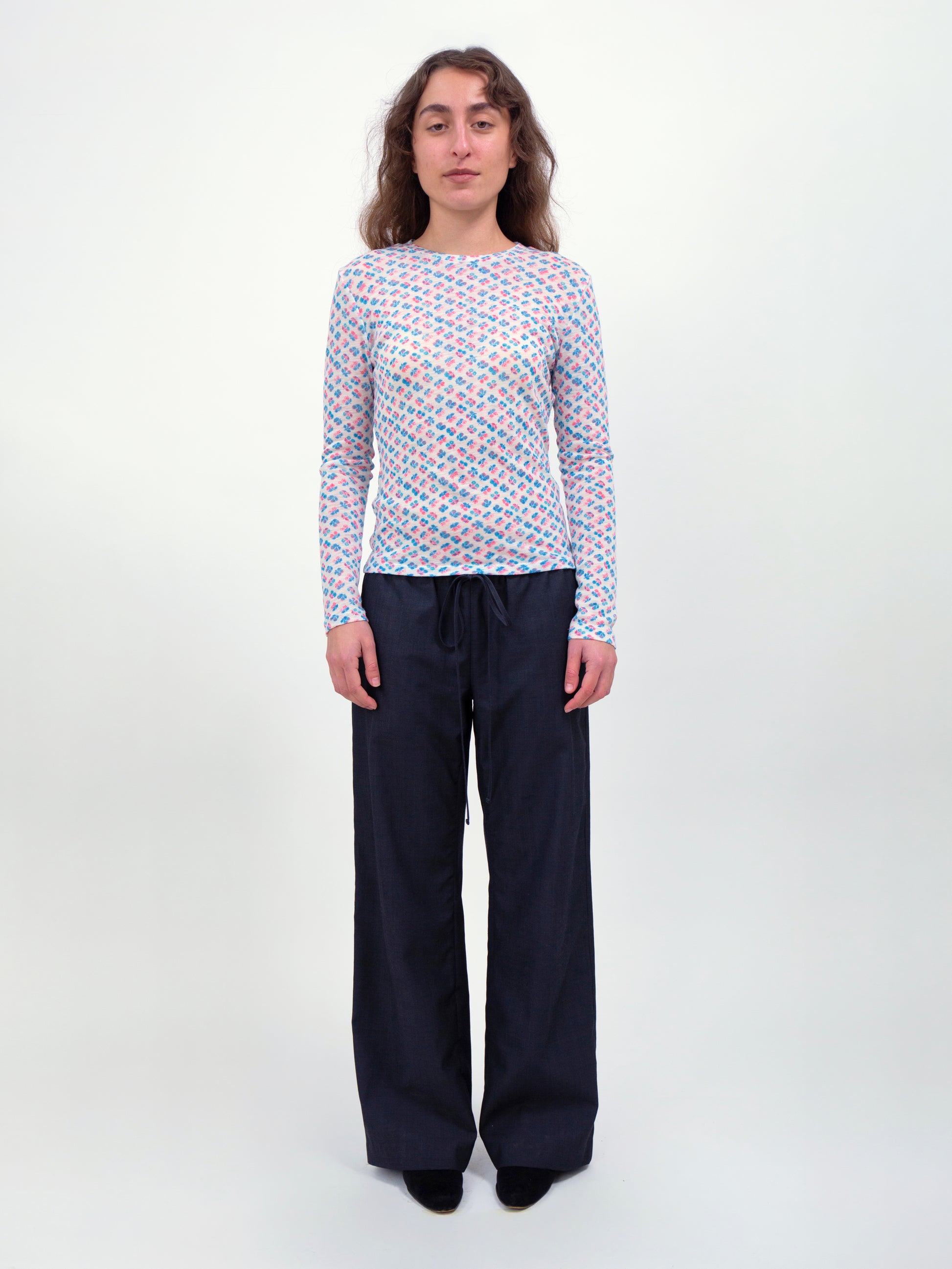 Bouquet Longsleeve - Blue/Coral (PRE-ORDER)