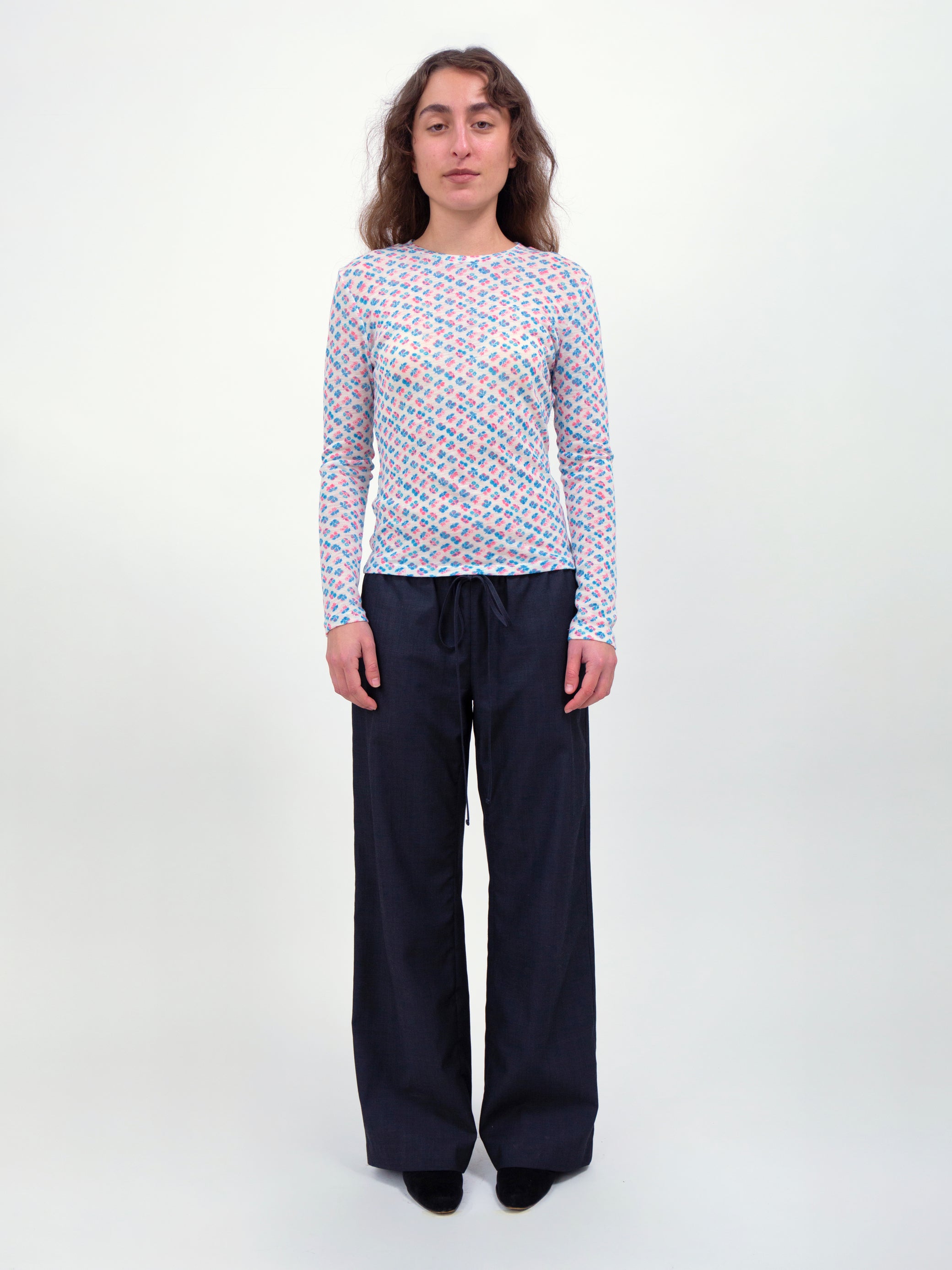 Bouquet Longsleeve - Blue/Coral (PRE-ORDER)