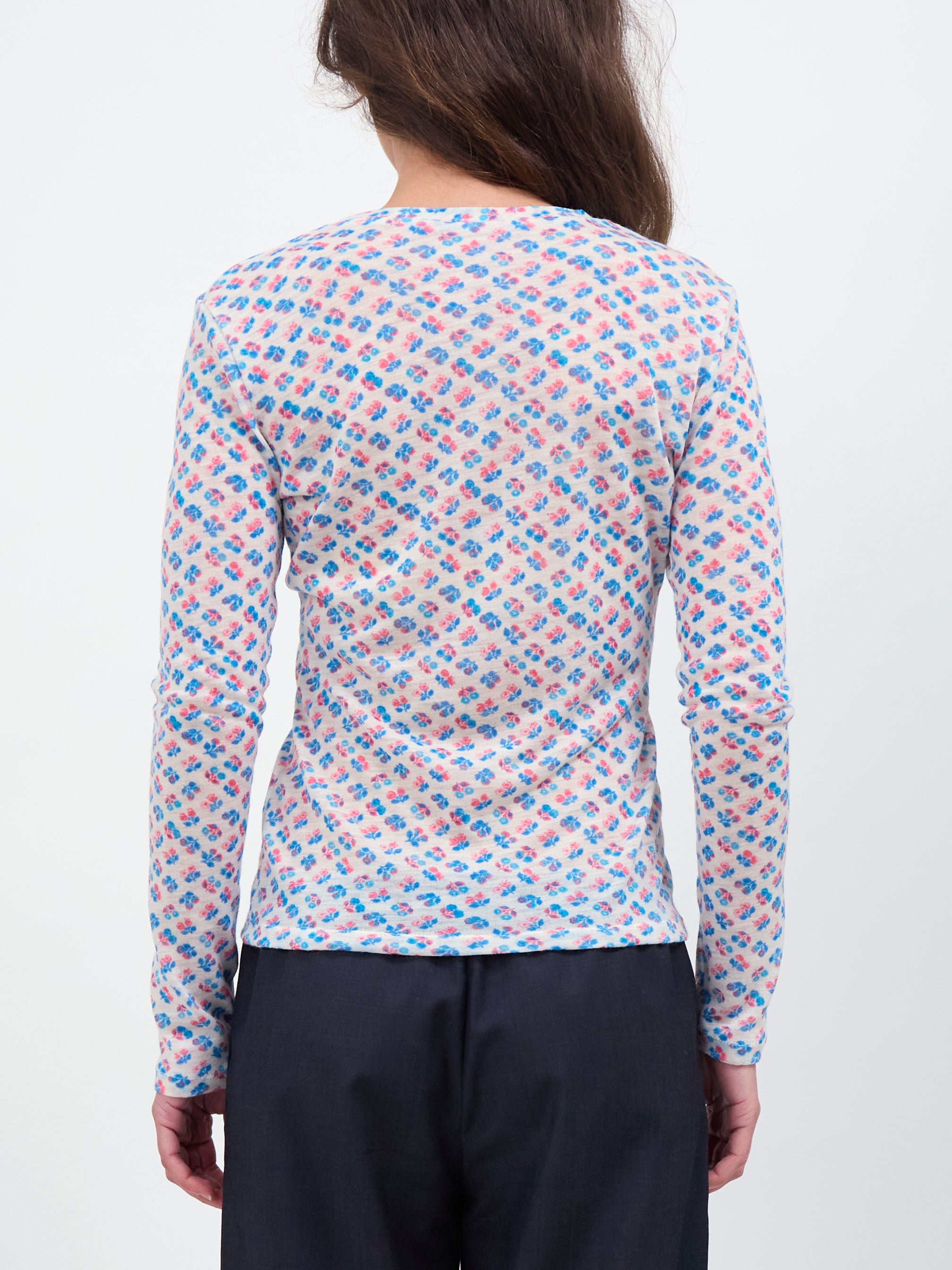 Bouquet Longsleeve - Blue/Coral (PRE-ORDER)
