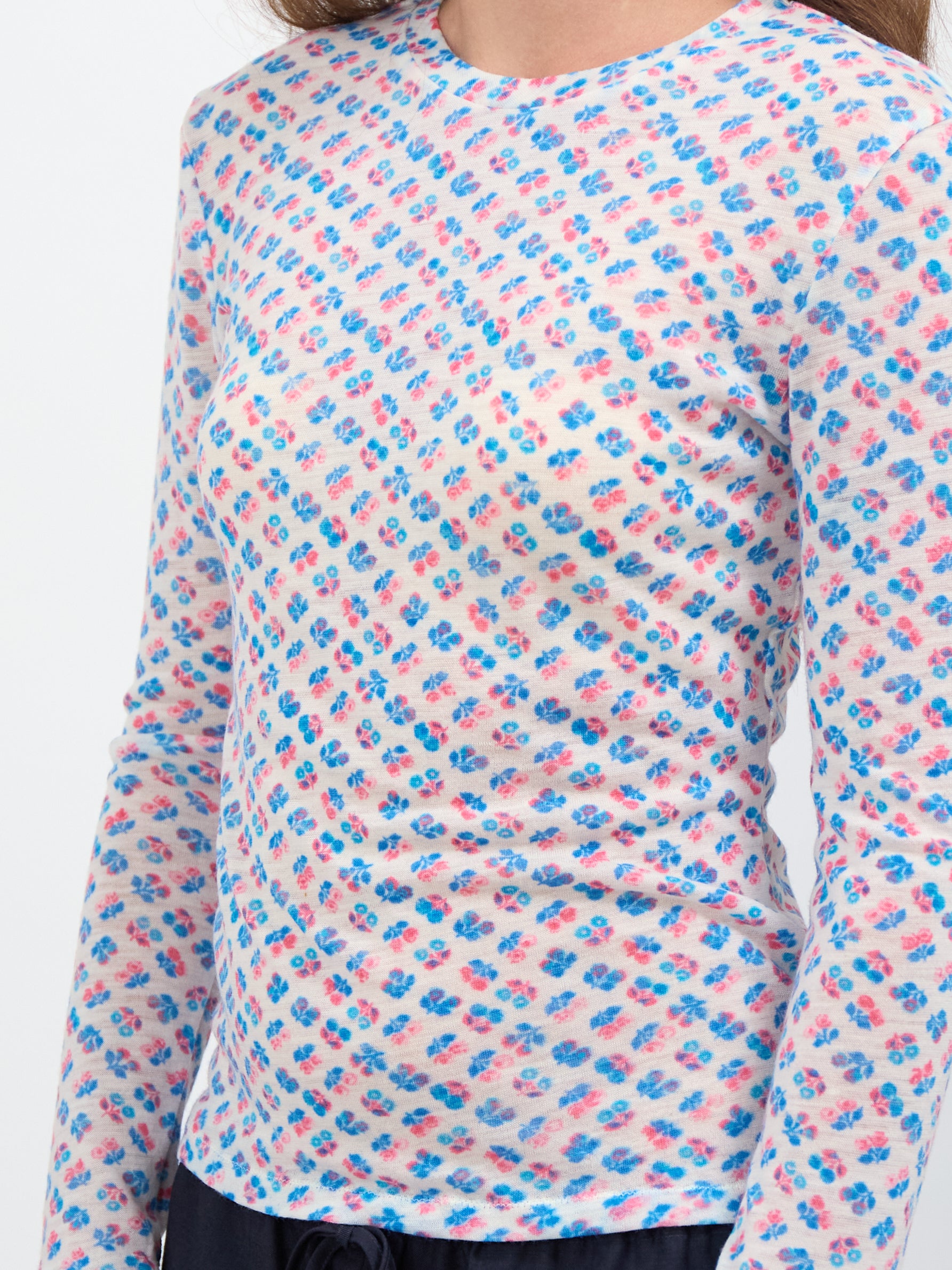 Bouquet Longsleeve - Blue/Coral (PRE-ORDER)