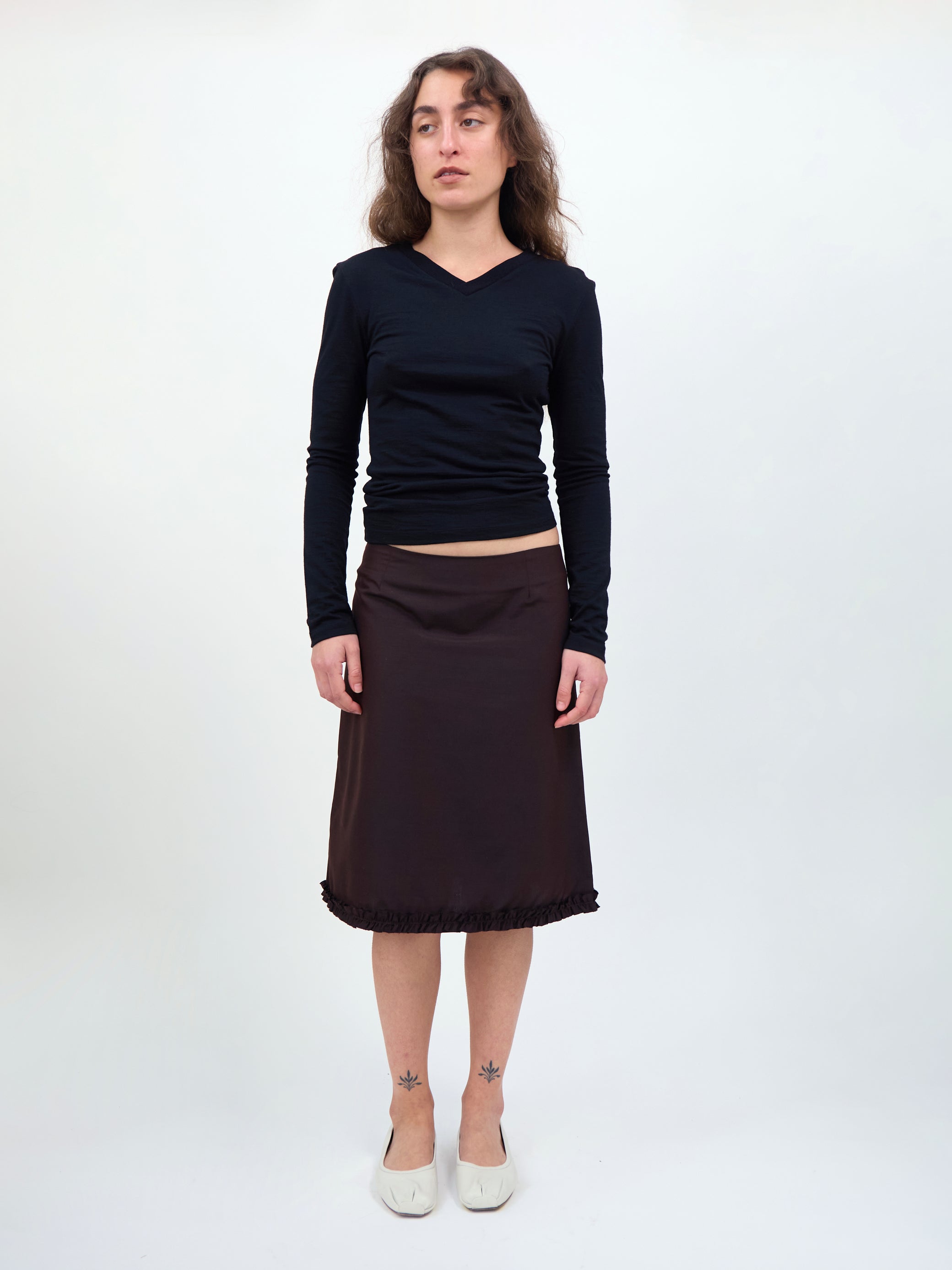 Flirting Skirt - Choc Brown (PRE-ORDER)
