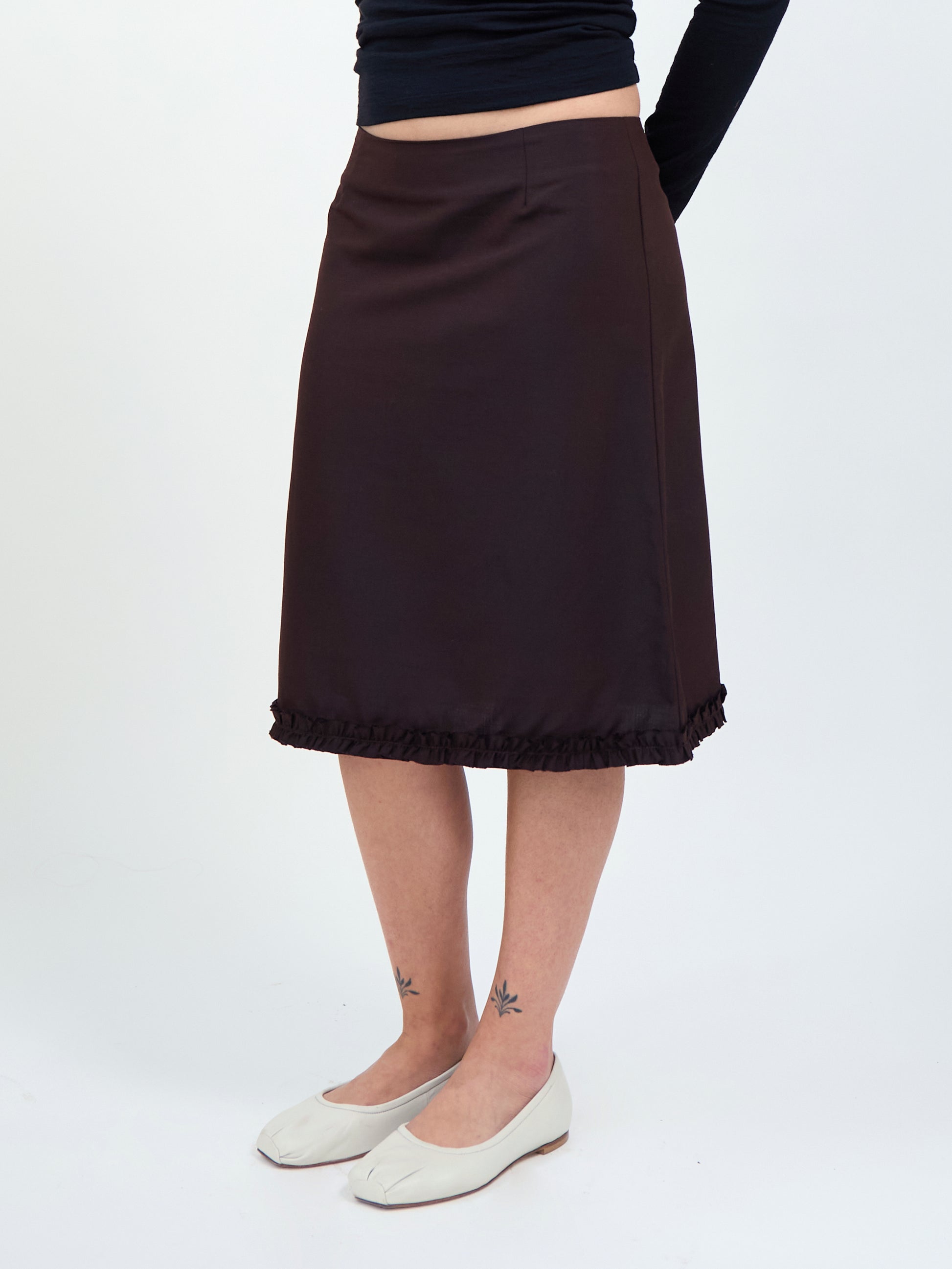 Flirting Skirt - Choc Brown (PRE-ORDER)