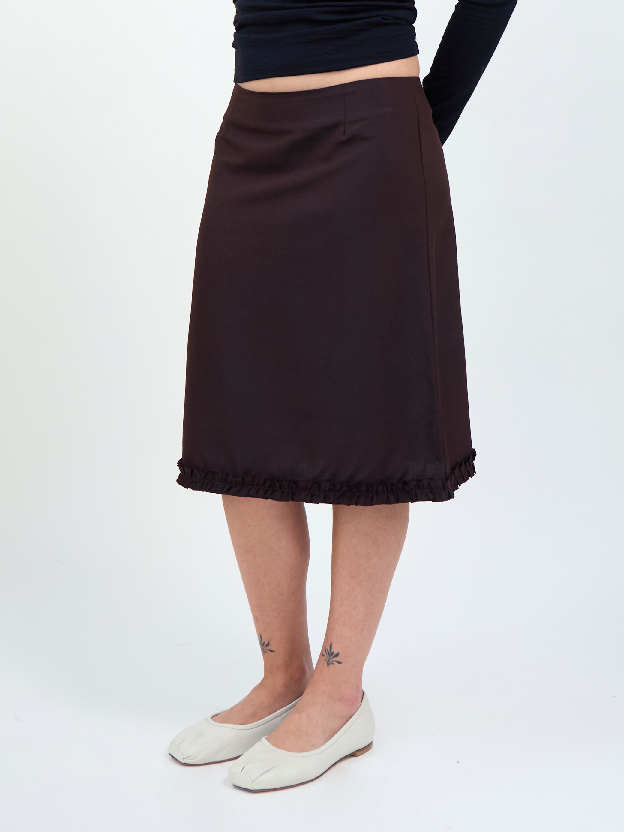 Flirting Skirt - Choc Brown (PRE-ORDER)