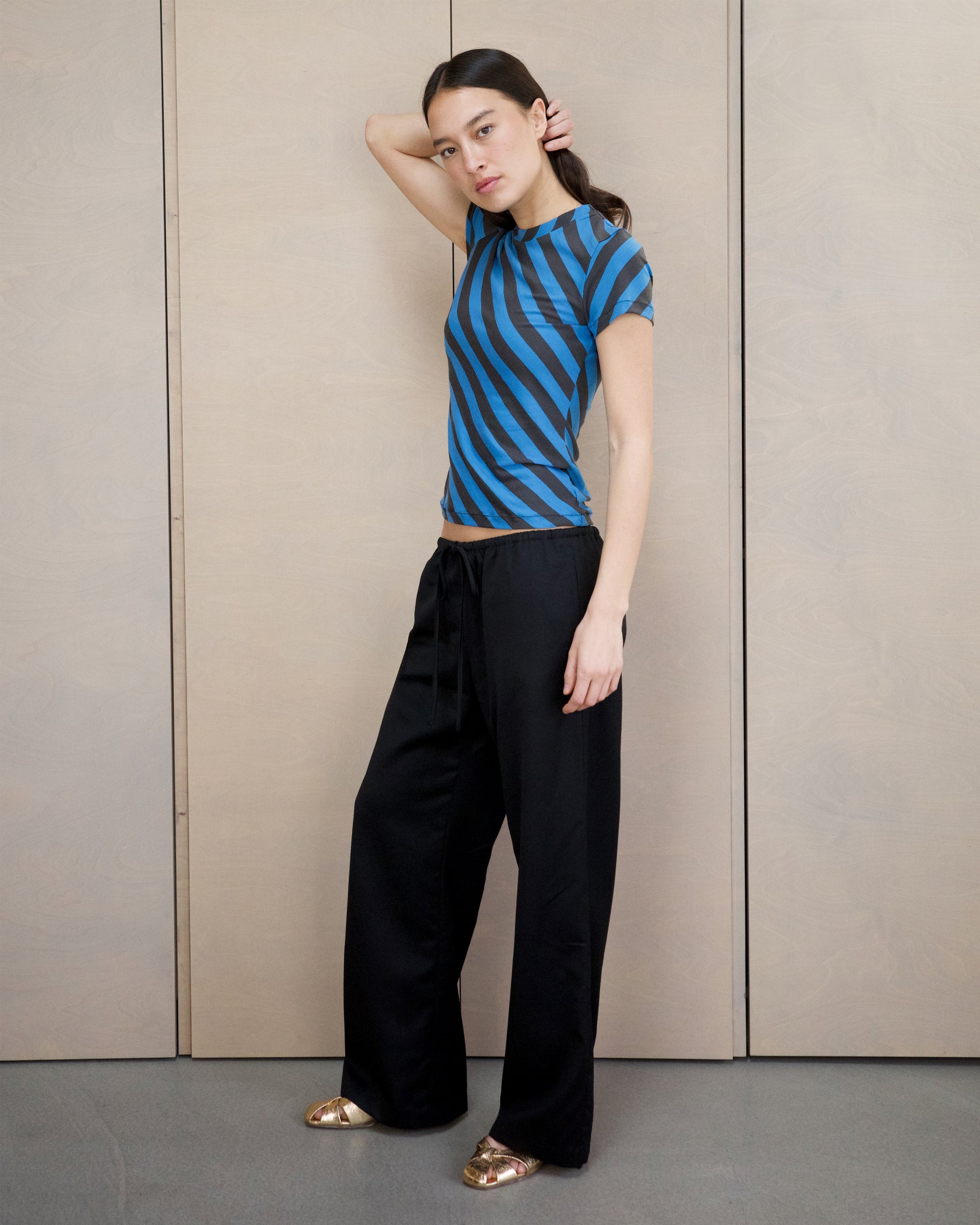Wool Slip Trouser - Black (Limited)