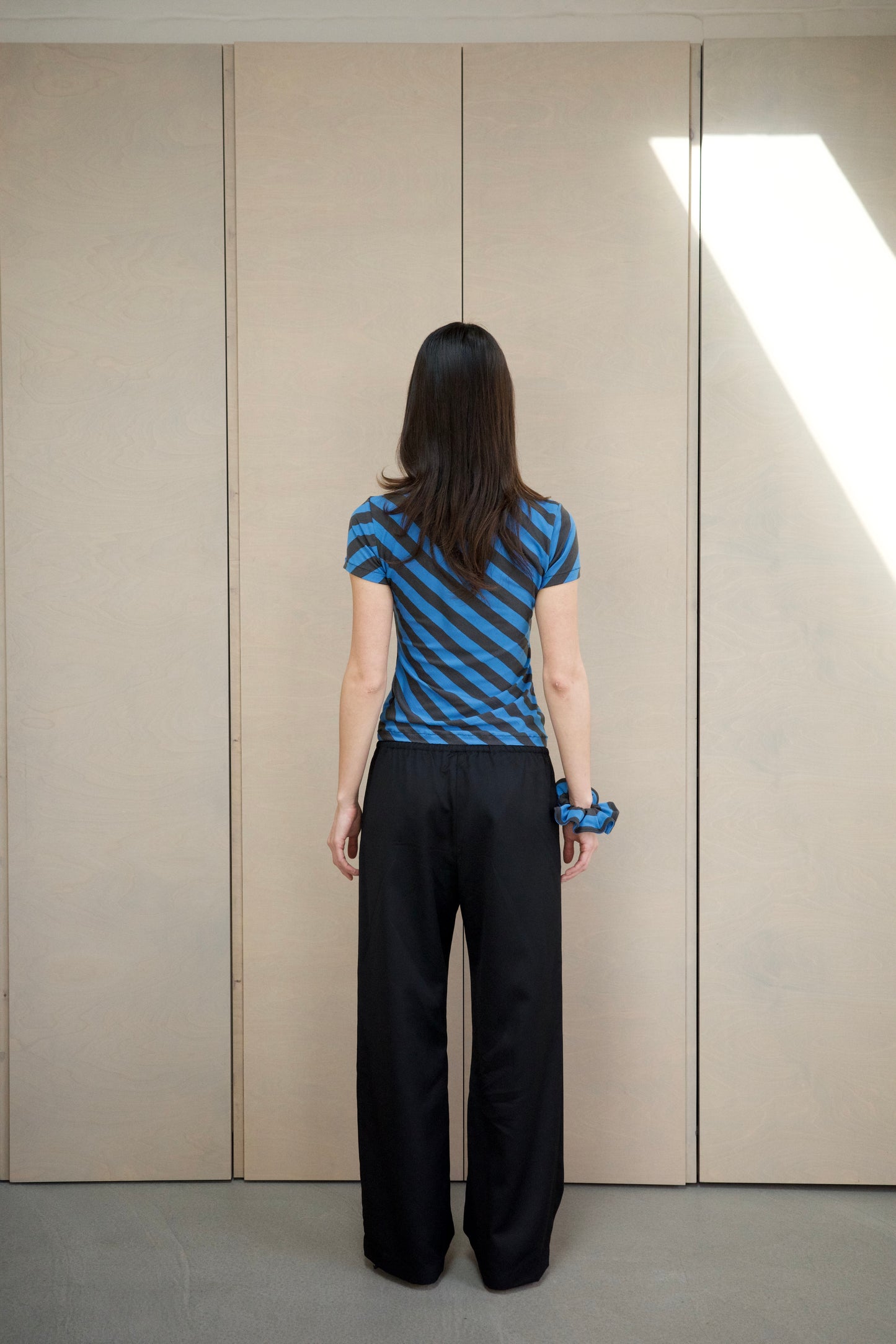 Slip Wool Trousers - Black (Limited)