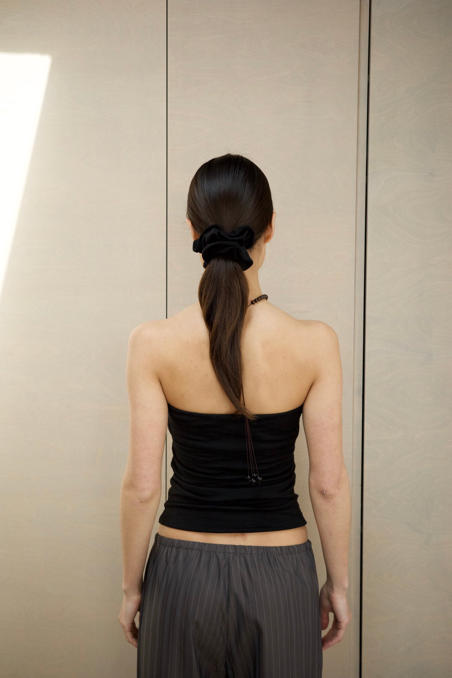 Merino Scrunchie — Black