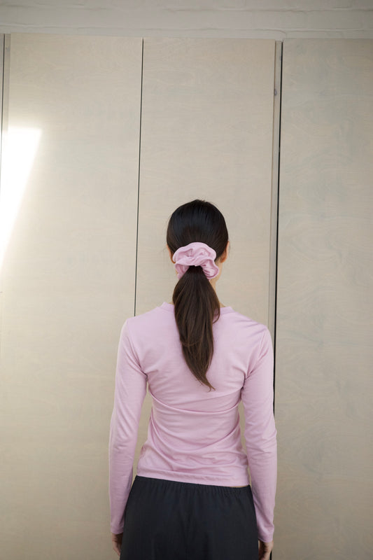 Merino Scrunchie — Pink