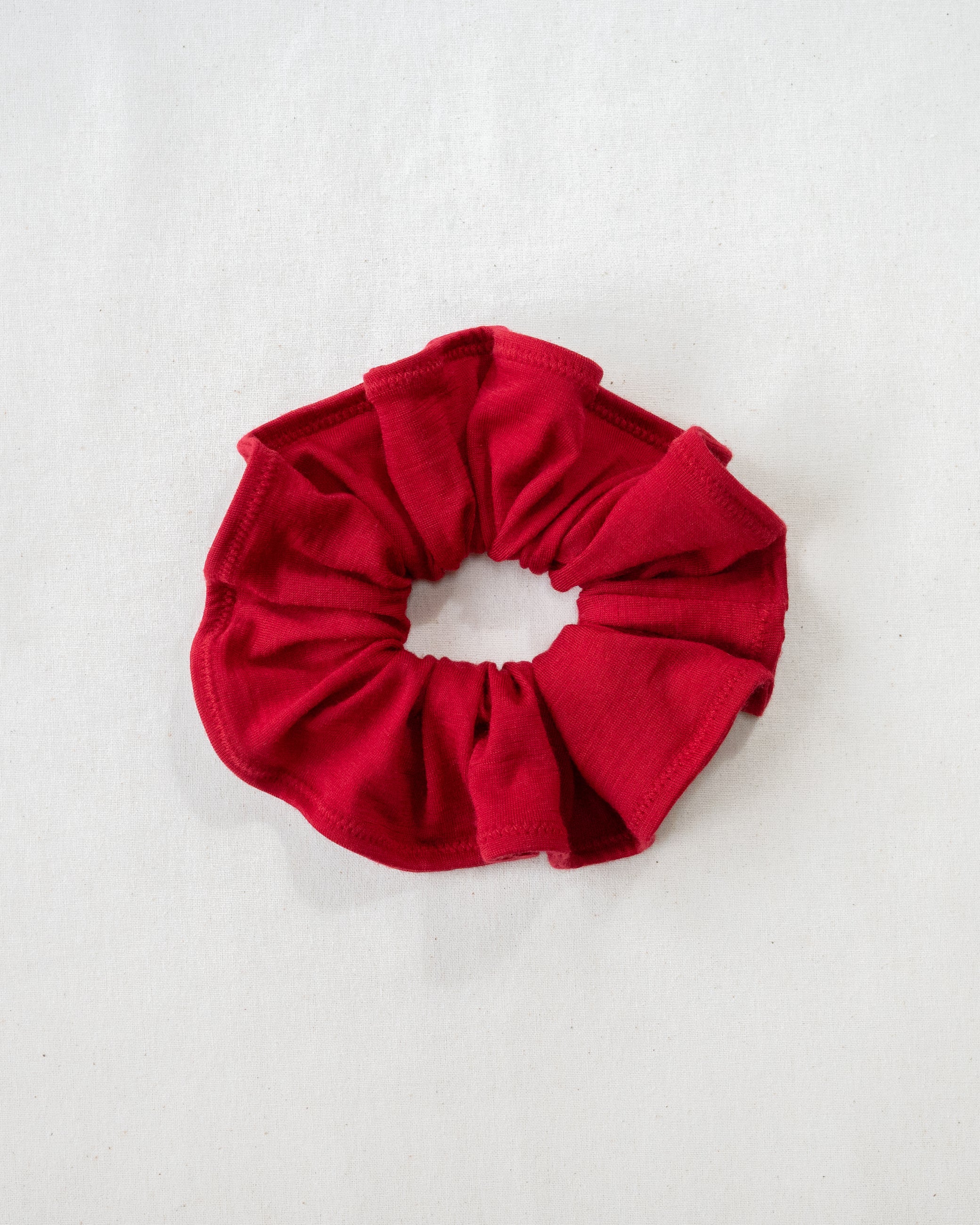 Merino Scrunchie - Crimson