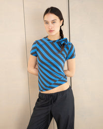 Bias Stripe Tee